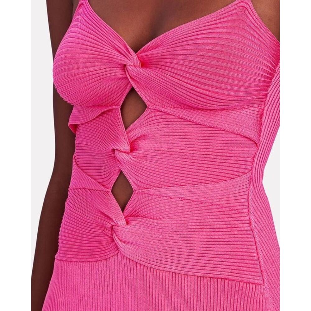 CULT GAIA Zenda Knotted Rib Knit Mini Dress Size XL - Picture 3 of 8